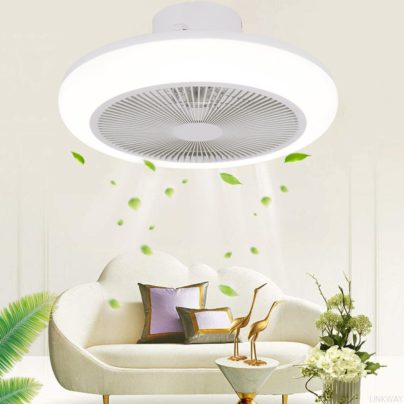 Factory Modern Design LED Ceiling Light with Remote Control Fan E27 for Luxury Indoor Decor in Bedroom Hotel ABS Lamp Body Living Room