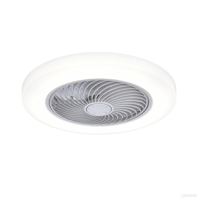 wholesale  Modern LED Ceiling Fan with Light 3 Speeds and 3 Color Timings Dimmable AC Motor Remote Control for Living Room