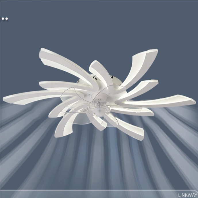 wholesale  Morden Light Luxury Living Room Ceiling Fan Lamp Bedroom Ceiling Fan Light High End Electric Fan Integrated Lamp