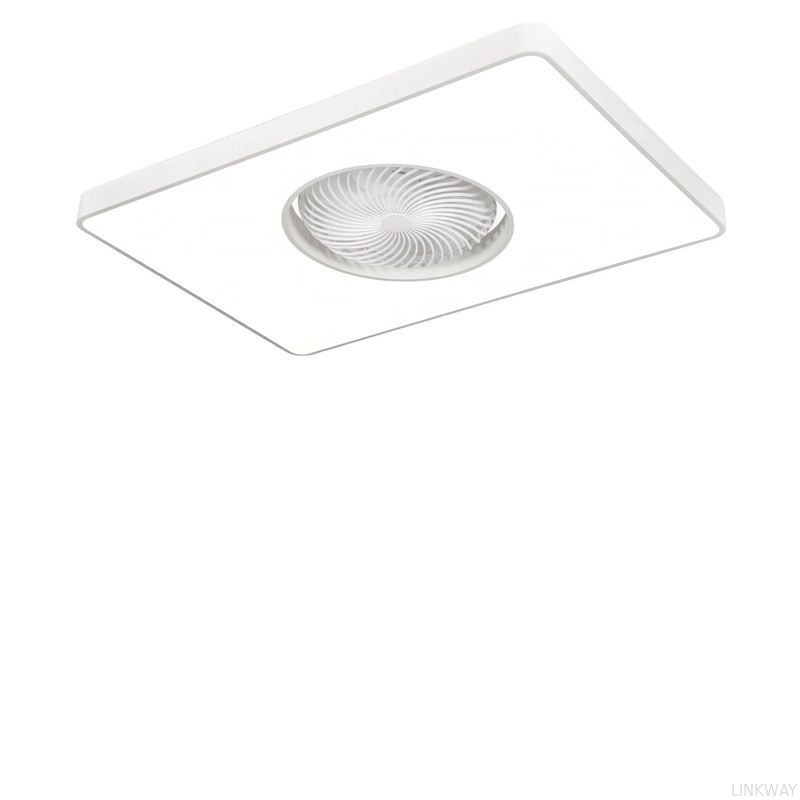 Wholesale    XD1 48cm Small Modern Bladeless Ceiling Fan with Led Light Remote Control Flush Mount Living Room Bedroom Children Invisible