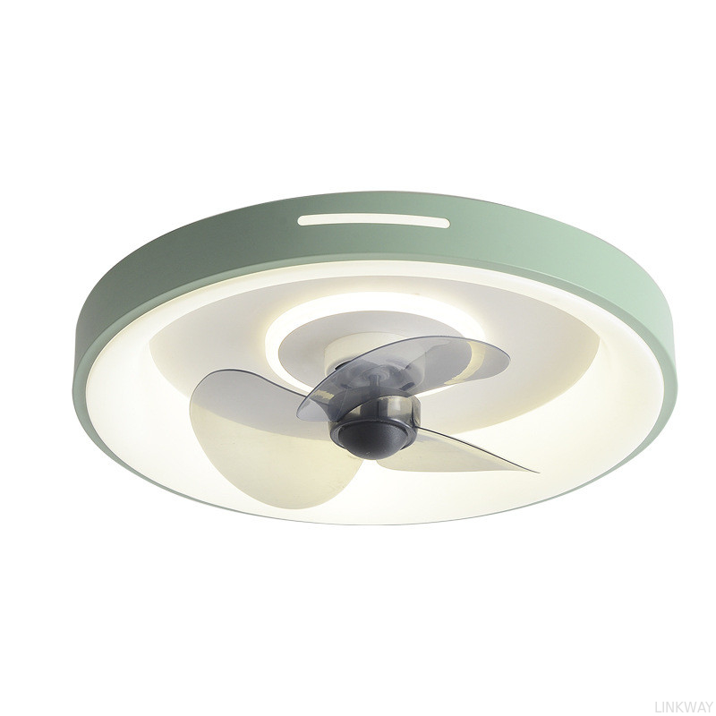 Wholesale    Nordic Simple Smart LED Ceiling Fan Ultra-Thin Modern Design for Bedroom Dining Room Remote Control Iron for Home Use