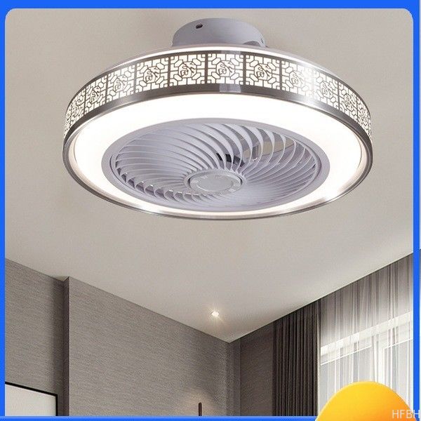 Modern Chinese-Style LED Ceiling Fan Lamp Cross-Border Exclusive for Living Dining Room Integrated LED Ceiling Fan