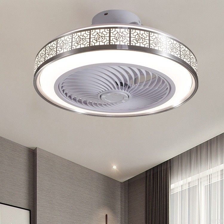 Modern Chinese-Style LED Ceiling Fan Lamp Cross-Border Exclusive for Living Dining Room Integrated LED Ceiling Fan