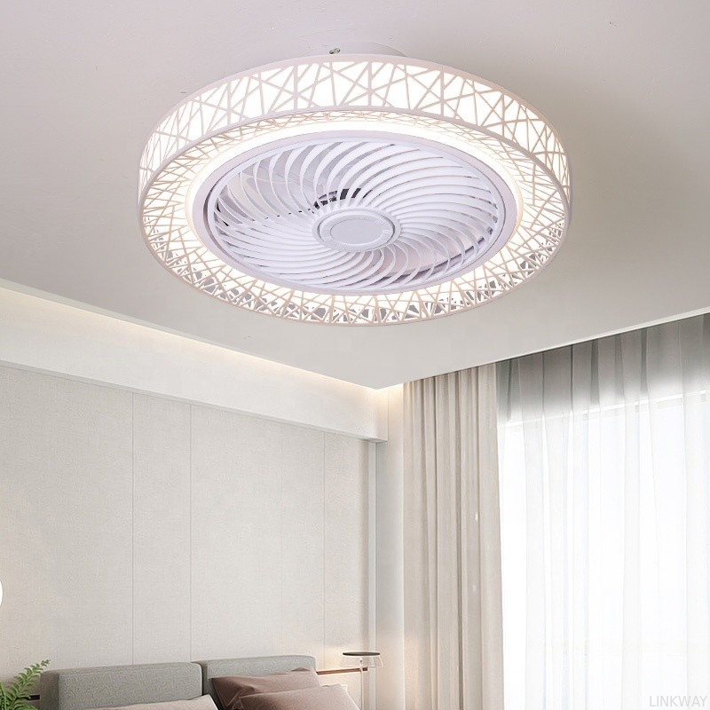 wholesale   Bladeless Ceiling Fan with Light Fan Lamp with App Control Tuya Alexa Google Control