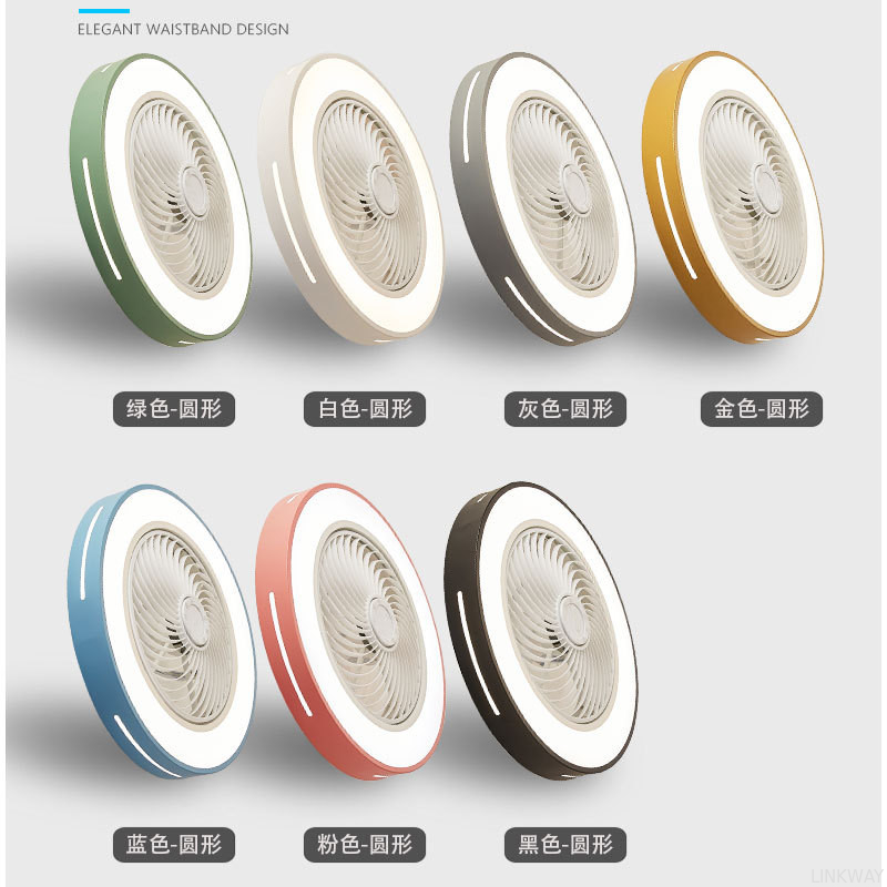 Manufactory Ultra-Thin LED Lighting Lamp Nordic Style DC Inverter Fan 220V Remote Control for Home Modern Bedroom Living Room