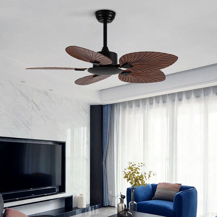 wholesale, manufacturer, factory  Vintage Style Black White Living Room Bedroom Decorative 5 ABS Blades Modern Remote Control Ceiling Fan