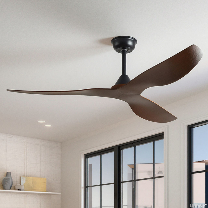 Wholesale  52-Inch Modern Aesthetic Reversible Airflow Ceiling Fan 6-Speed Adjustable Inverter DC Motor Energy-Saving AC Remote-Controlled