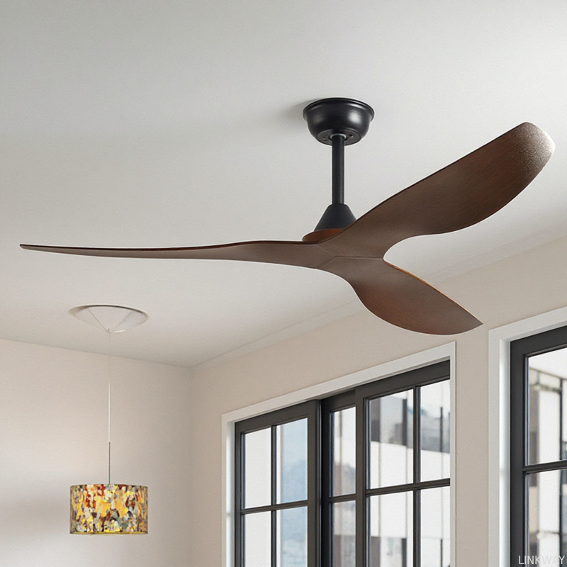 Wholesale  52-Inch Modern Aesthetic Reversible Airflow Ceiling Fan 6-Speed Adjustable Inverter DC Motor Energy-Saving AC Remote-Controlled
