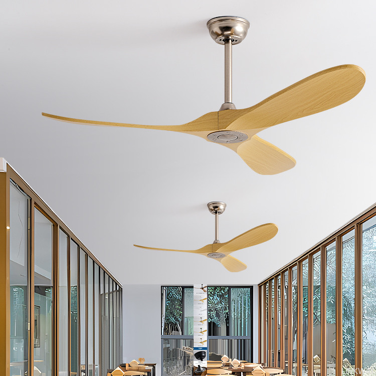 Wholesale   Stylish 52-Inch Large Ceiling Fan With 3 Durable ABS Blades Modern Simple Design Remote Control