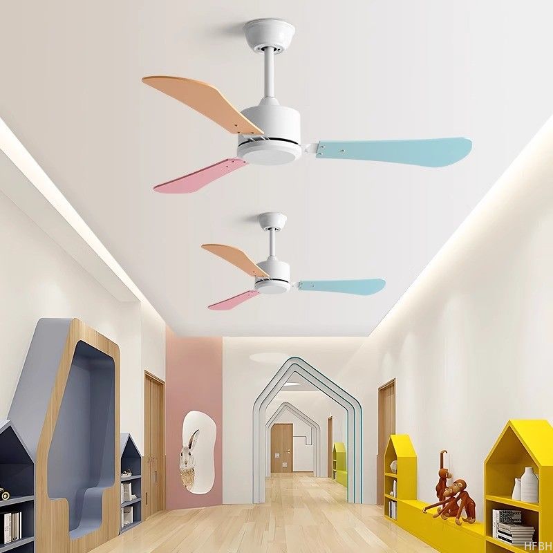 Large Wind Ceiling Fan Home Dining Room No Light Kindergarten Industrial Quiet Commercial