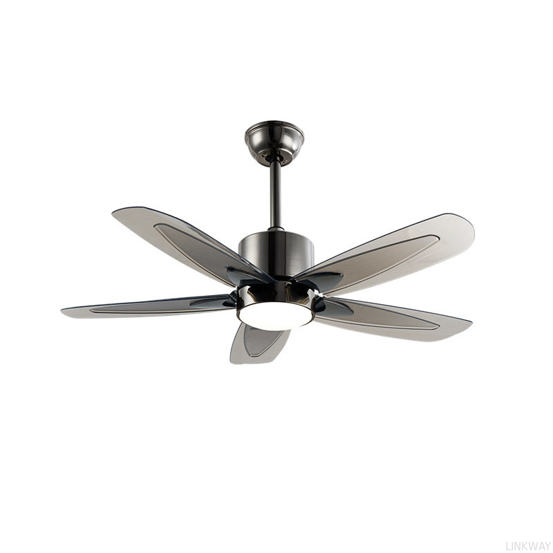 Wholesale Factory Modern Minimalist Tri-Color ABS Industrial Hanging Fan Light Big Wind AC Motor Remote Control Iron For Living Dining Room LED