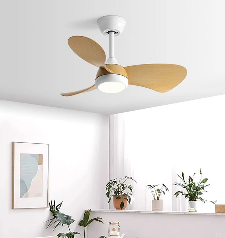Factory 38-Inch Modern LED Ceiling Fan with 3 Blades DC Motor Remote Control Switch Project Installation for Living Room Interiors