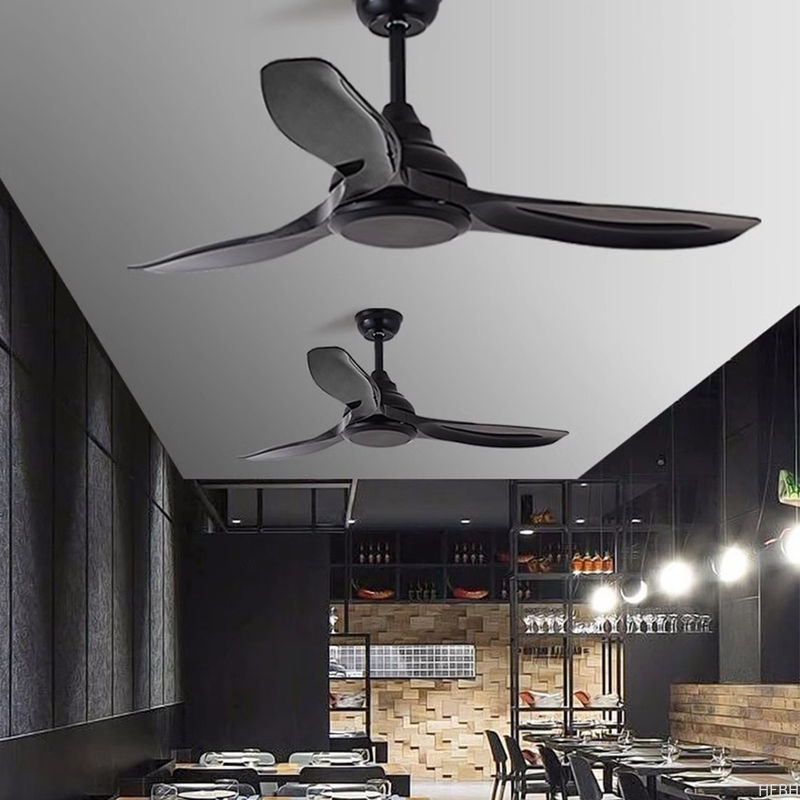 Manufacturer 56-Inch Retro Industrial Ceiling Fan Commercial Frequency Conversion Non-Light Electric Fan Dining Living Room Use Home