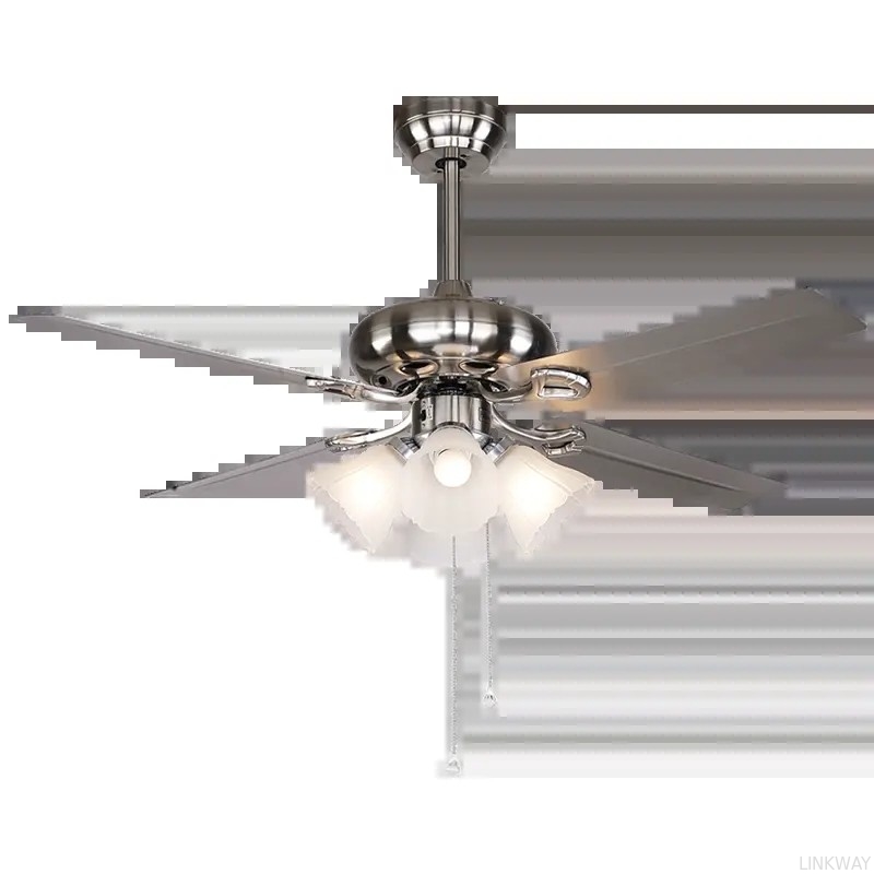 wholesale   HFBH Model 291 48'' Metal Blade Chrome Nickel Color Classic US Design Fan Light