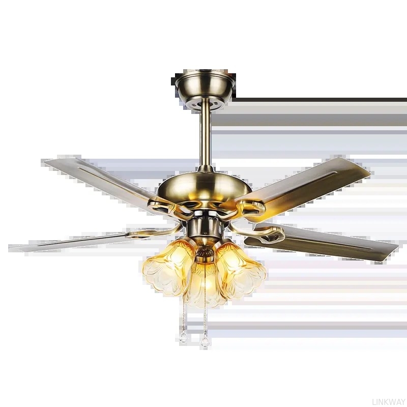 wholesale   HFBH Model 291 48'' Metal Blade Chrome Nickel Color Classic US Design Fan Light