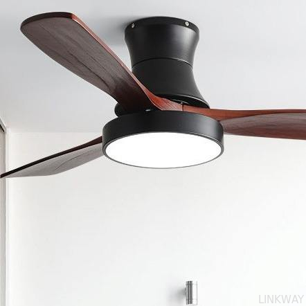 Factory Modern Nordic Fancy 3 Wooden Blades 42 Inches Energy Saving Dc Motor Decorative Led Ceiling Fan