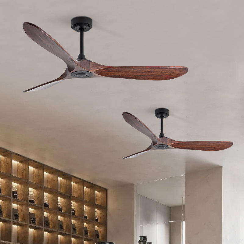 Wholesale factory Ceiling Fan Modern Wooden Dc Motor Ceiling Fan with Remote