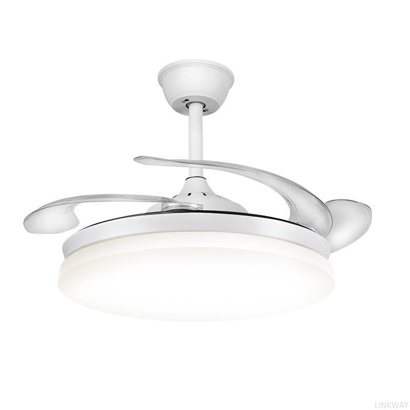 Manufacturer Bedroom 42 Inch Indoor Decorative Fandelier Remote Control Smart Bldc Modern Led Ceiling Fan with Light