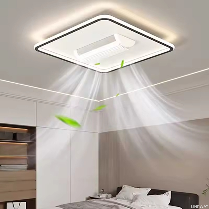 Wholesale factory Modern Luxury Decorate Room or Hotel Ceiling Fan Light Recessed Smart LED Ceiling Fan Lamp With Remote Control