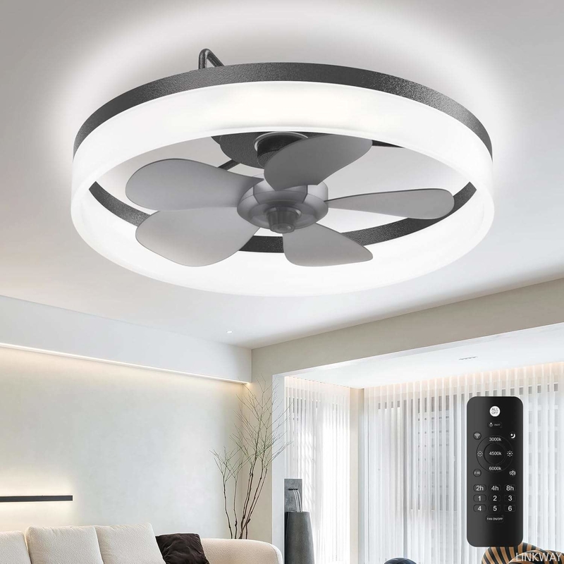Wholesale factory Modern Dimmable Led Fan Ceiling Light Led Remote Control