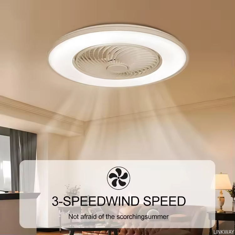 Wholesale factory Luxurious 48W RGB LED Ceiling Fan Smart Light Modern Remote App Wi-Fi / Music Control Modern Ceiling Fan LED