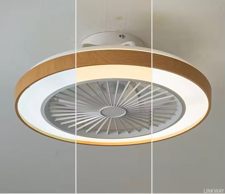 Wholesale factory 2025 Summer Hot Sale Ceiling Fan Light for Bedroom Tiny House 50CM Ceiling Fan with Light 72W Including Remote APP Control
