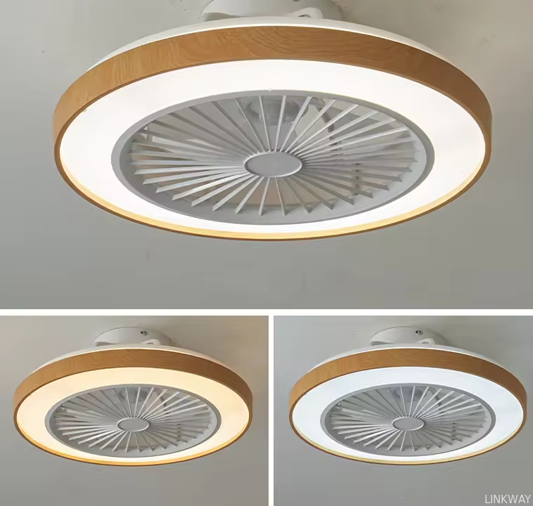 Wholesale factory 2025 Summer Hot Sale Ceiling Fan Light for Bedroom Tiny House 50CM Ceiling Fan with Light 72W Including Remote APP Control