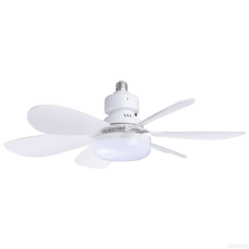 Wholesale   Modern LED Fan Light E27 Remote Control 3 Colors Changeable Strong Wind Speed 52CM 32W AC85-265V Ceiling Fan Light for Bedroom