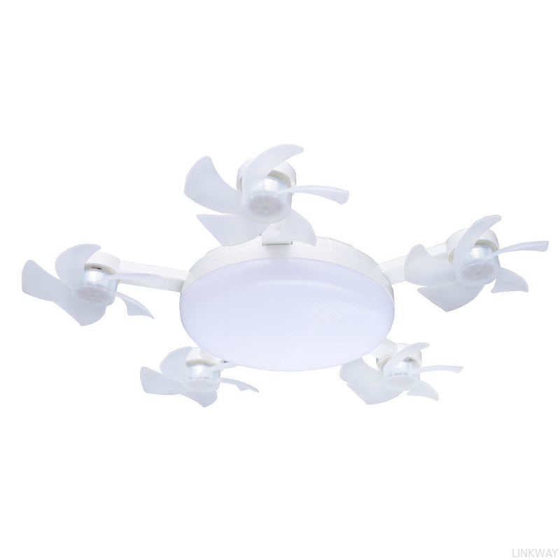 Wholesale   4 Heads Fan LED Light Drone-Shaped Remote Control Indoor Bedroom AC 85-265V Ceiling Fan Lamp