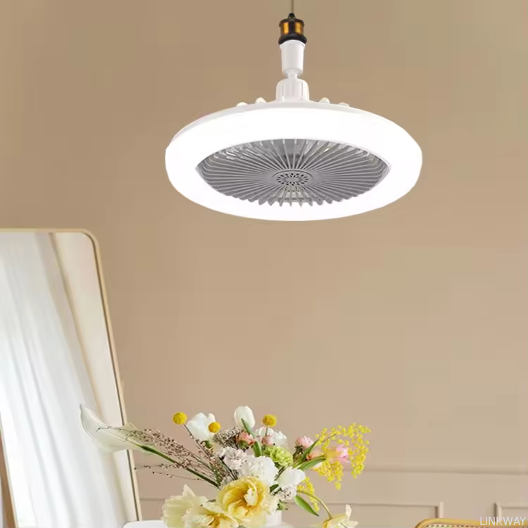 wholesale  New Product Remote Control 3 Gear Wind Speeds E27 Base 6Inch Small LED Ceiling Fans Lights
