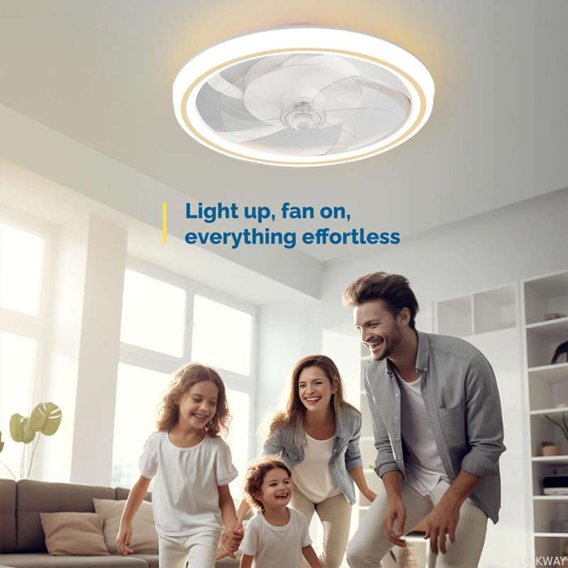 Wholesale factory 16.5 Inch Modern LED Ceiling Fan Light with Remote Control Chandelier Style DC Motor for Living Room Bedroom Home Decoration