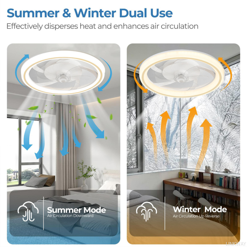 Wholesale factory 16.5 Inch Modern LED Ceiling Fan Light with Remote Control Chandelier Style DC Motor for Living Room Bedroom Home Decoration