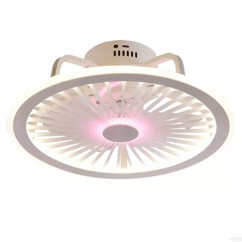 Factory Remote APP Control Smart Low Profile Ceiling Fan Light Flush Mount LED Ceiling Light 6 Wind Speeds New Technology Ceiling Fans