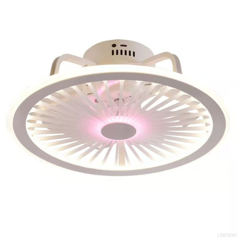 Wholesale Factory Remote APP Control Smart Low Profile Ceiling Fan Light Flush Mount LED Ceiling Light 6 Wind Speeds New Technology Ceiling Fans