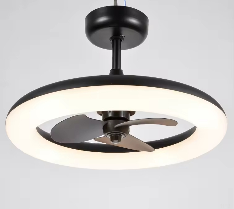 Retro Industry Ceiling Fan Light Modern LED Ceiling Fan With Light Remote Control Fan Lamp