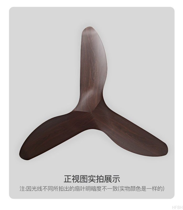Modern Decorative 52 Inch Black / White Ceiling Fan Without Light BLDC Motor Ceiling Fan