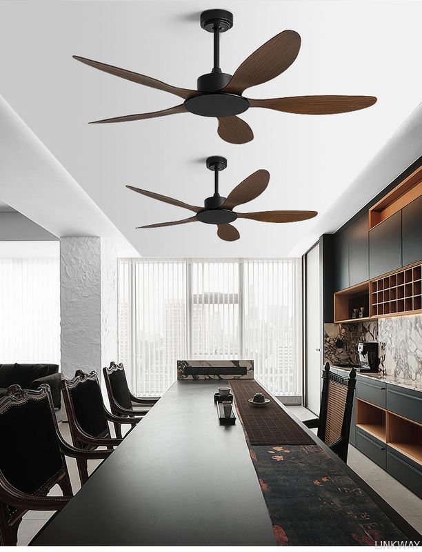 Indoor Modern Ceiling Fan Frequency Conversion 56 Inch Remote Control Light Free Ceiling Fan