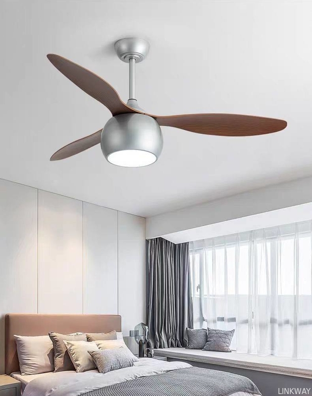 Modern 42/52 Inch LED Ceiling Fan with Mute Light Iron Body & Remote Control for Living Room Use-Direct from Factory