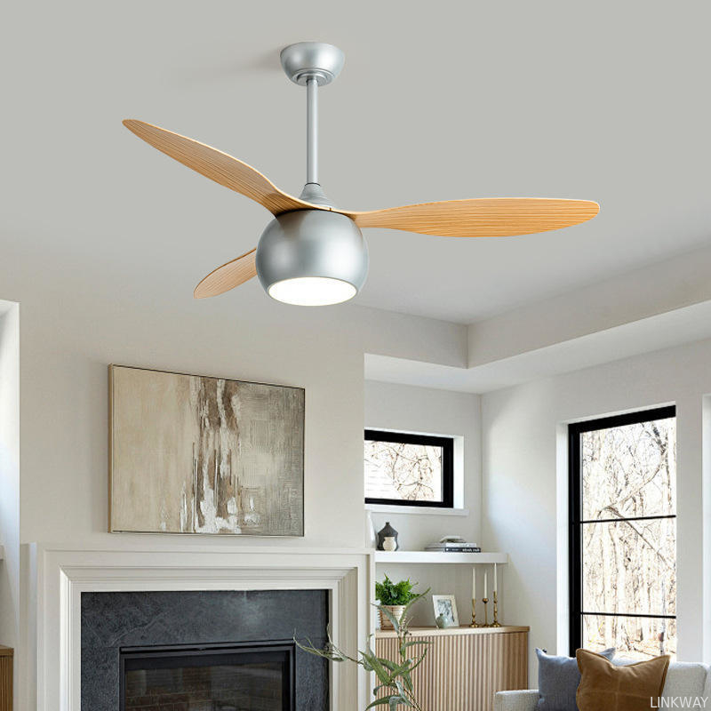 Wholesale Modern 42/52 Inch LED Ceiling Fan with Mute Light Iron Body & Remote Control for Living Room Use-Direct from Factory