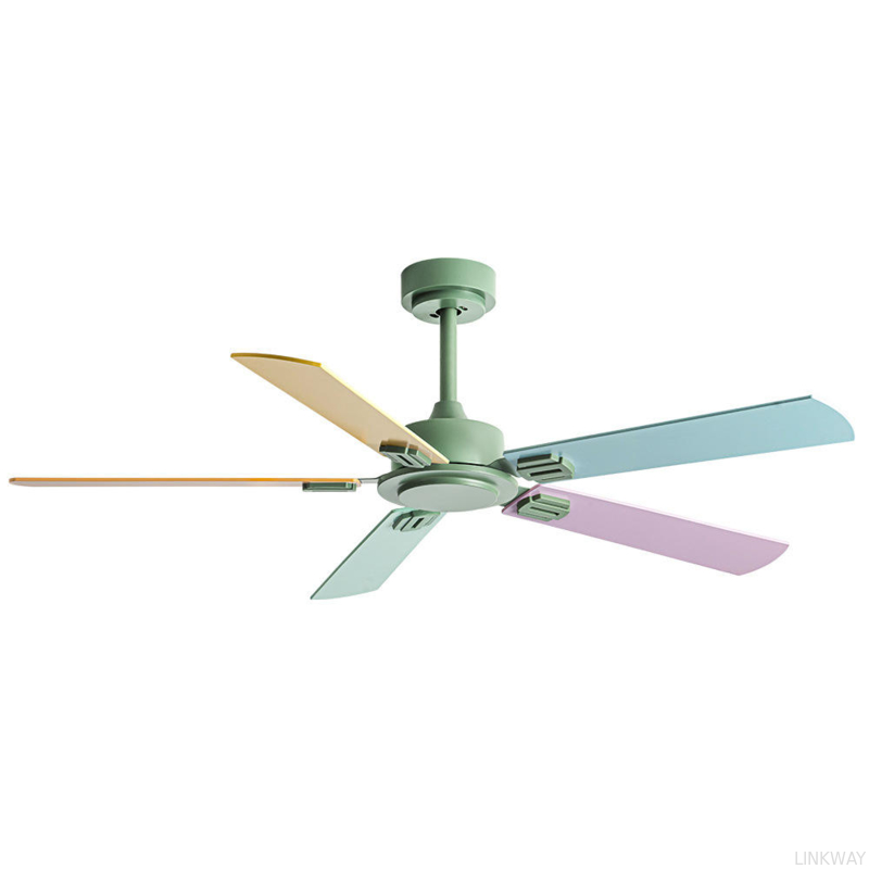 42/52/56 Inches Remote Dc Plywood Blade Fashion Design Modern Living Room Kitchen Coffee Shop Ceiling Fan No Light