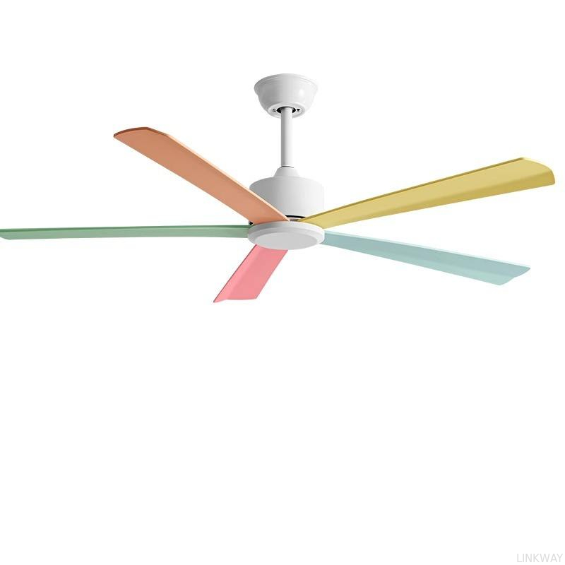 42/52/56 Inches Remote Dc Plywood Blade Fashion Design Modern Living Room Kitchen Coffee Shop Ceiling Fan No Light