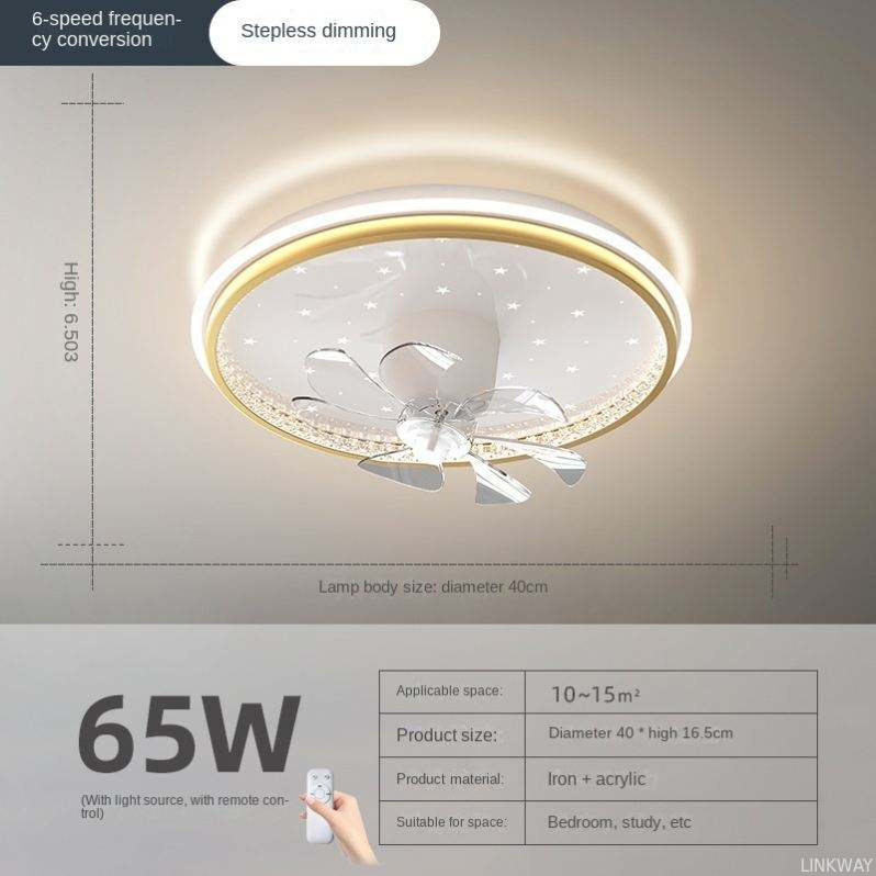 52 Flush Mount Bladeless Ceiling Fan With Light And Remote