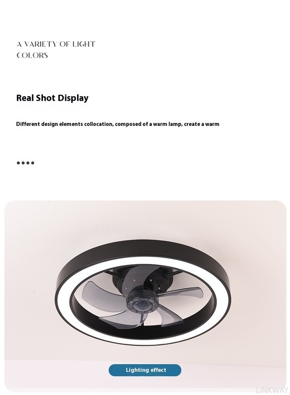 Factory Remote APP Control Smart Low Profile Ceiling Fan Light Flush Mount LED Ceiling Light 6 Wind Speeds New Technology Ceiling Fans