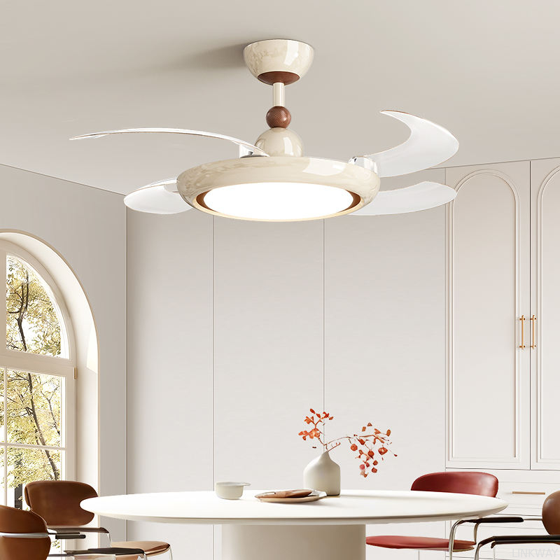 Manufacturer 42 Inch Smart Luxury Indoor Fan Light  , Modern Living Room Ceiling Fans With Bright Lights