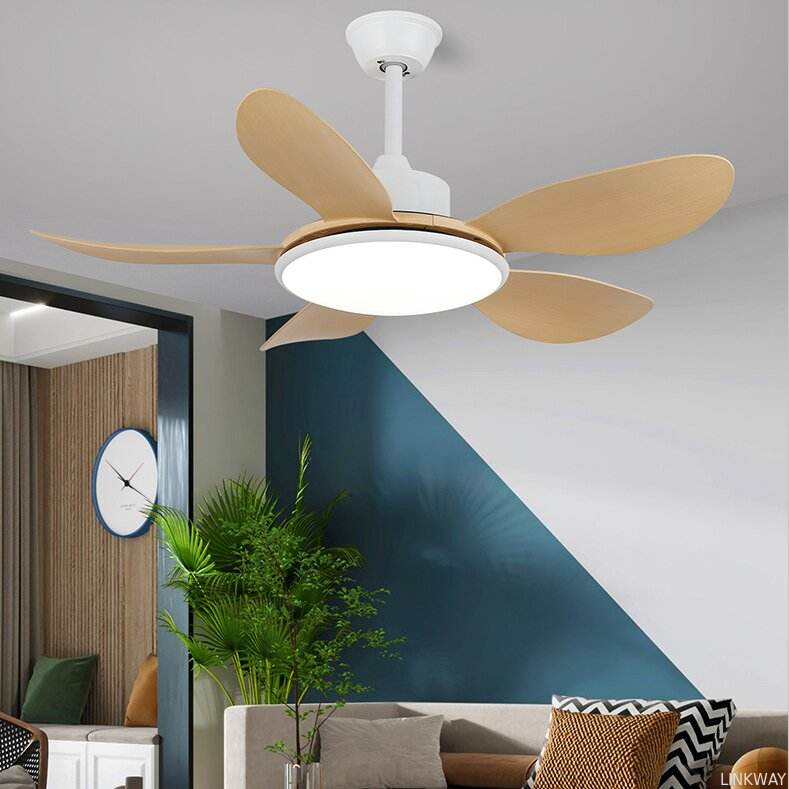 110V-240V Retro Ceiling Fan With Light , Modern Ceiling Fan With Remote Control