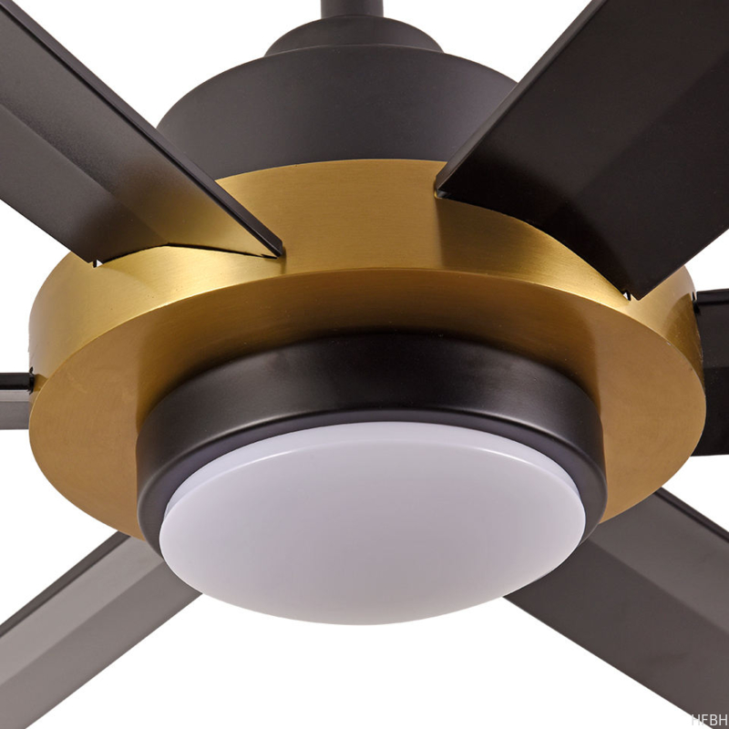 HFBH Model 922 72 Inches Black White Modern Fan Light Ceiling Fan with Light