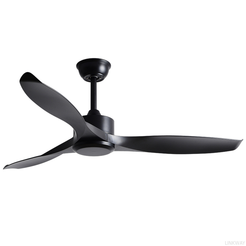 American Retro Solid Wood 42 Inch 3 Blade Ceiling Fan With High Wind Power