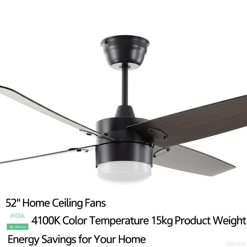 Manufacuture 3 Wind Speed Ceiling / Boom Mount Modern LED Ceiling Fans With Energy Efficiency And Energy Star Certification