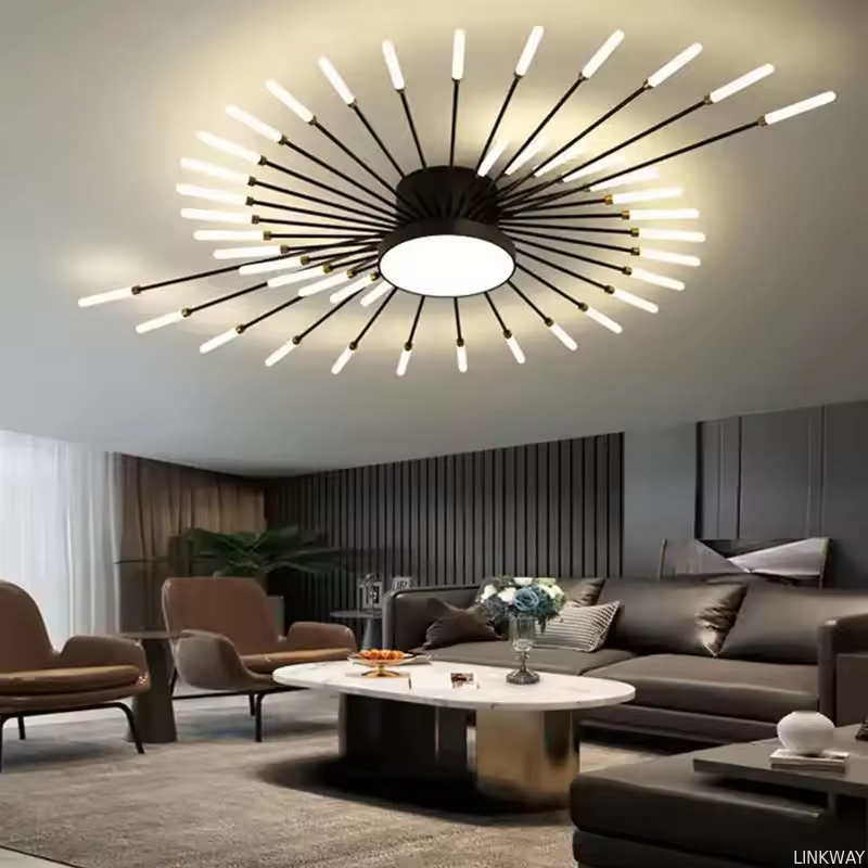  sustained high search volume Home Bedroom Living Room Modern Chandelier Pendant Indoor Lighting Acrylic Firework LED Ceiling Light