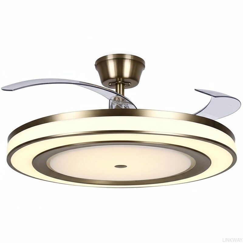 Adjustable Brightness Modern LED Ceiling Fans Contemporary Fans With LED Lighting Suitable For Residential And Commercial